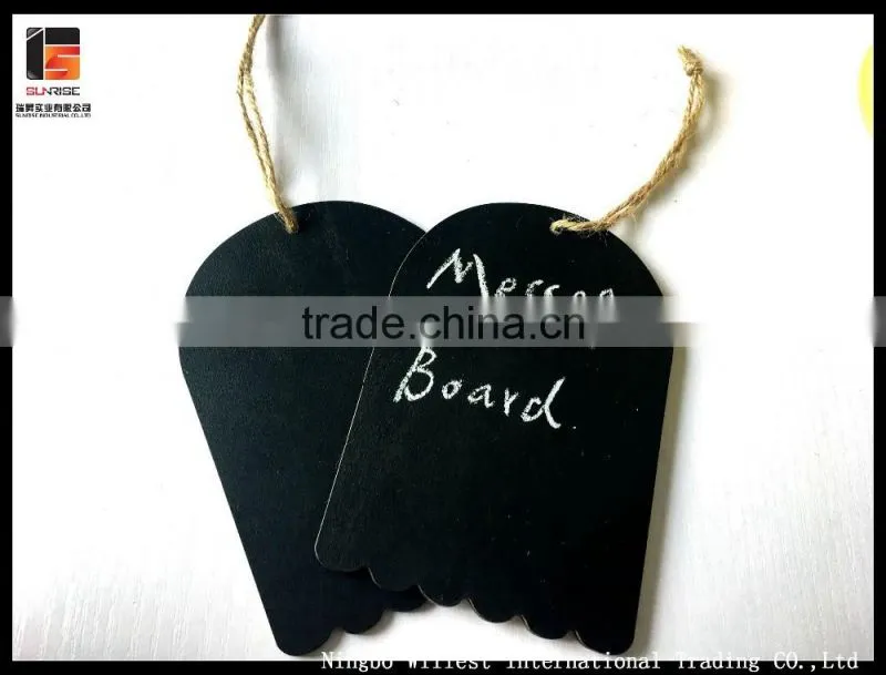 wood plant name tag with hanging rope