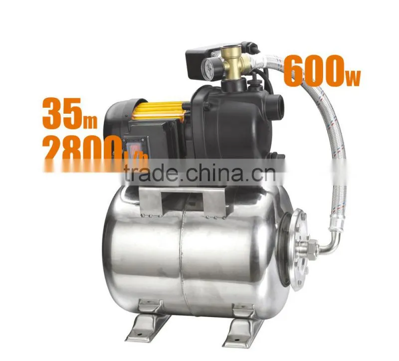 Self-regulation Garden jet pump with pressure tank pump