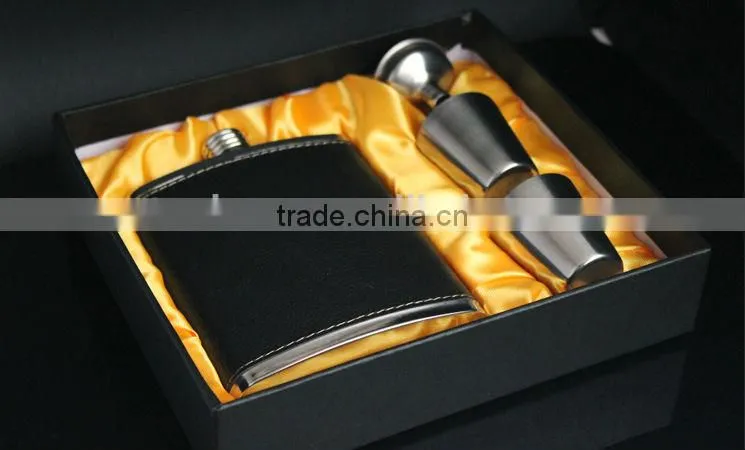 hot selling 7oz stainless steel hip flask set