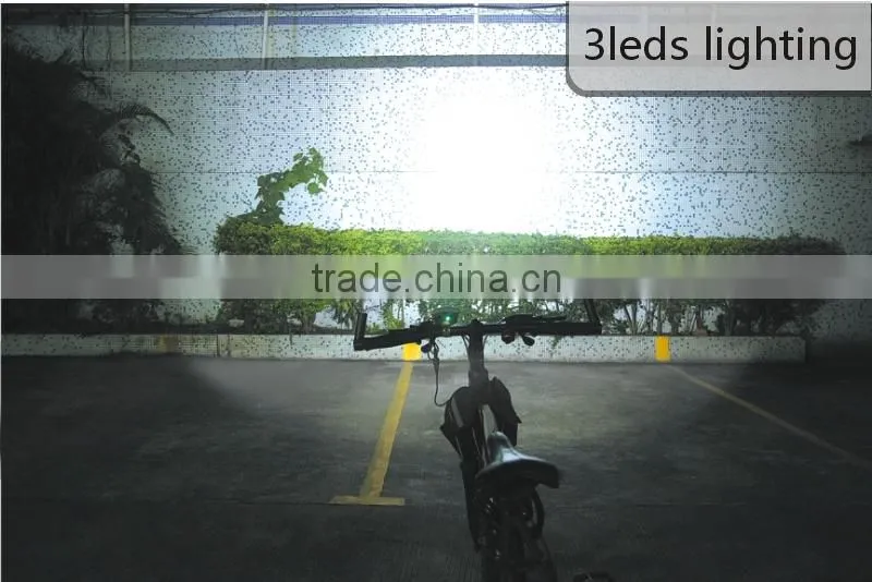 Battery power supply cree 3 xCREE XML T6 led 4 waterproof bike light for cycling