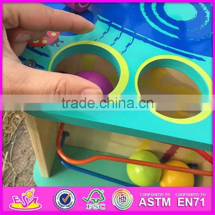 2016 hottest kids wooden beads toy,top fashion children wooden beads toy,cheap baby wooden beads toy W11B089