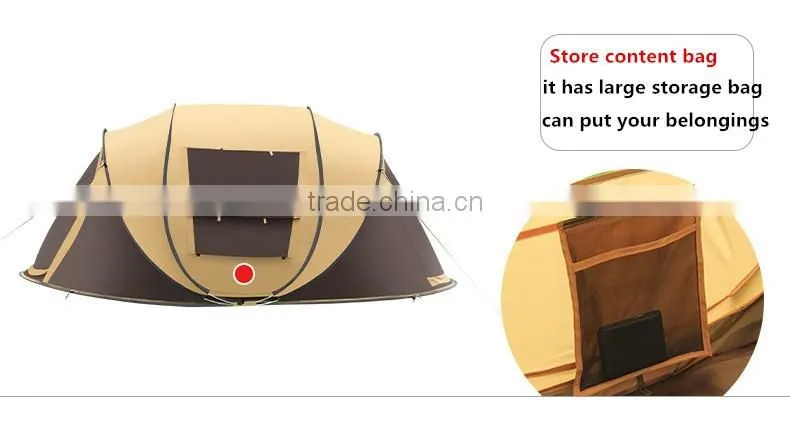 2016 new 3-4 people automatic leisure tents lightweight speed up outdoor camping tent