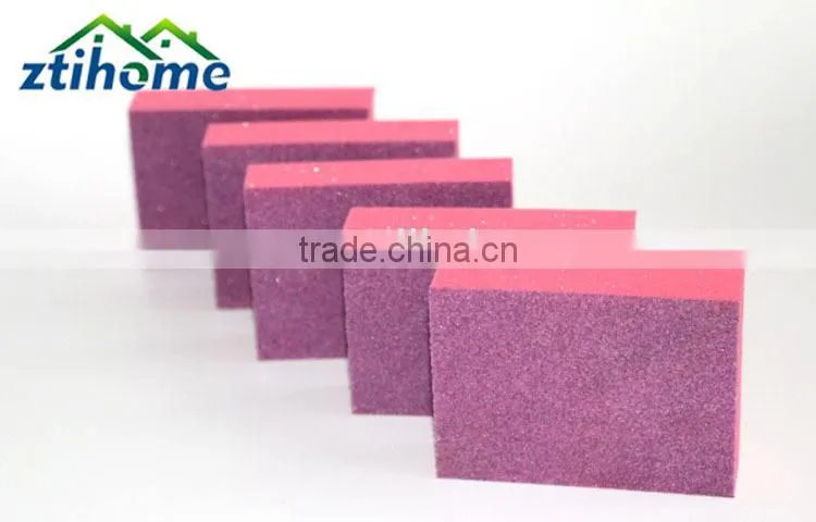 single side red color change sponge for kitchen