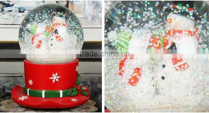 Hot selling Creative Gifts snow globe Christmas Musical snow globe