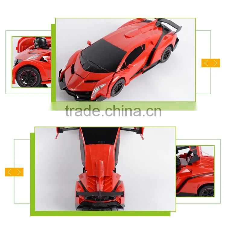 Wholesale 2.4g radio control deformation tin toy robot for children