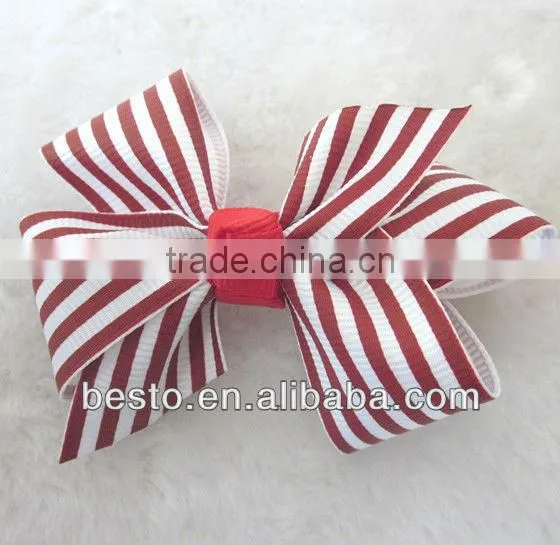 CF0730 baby girls custom wholesale pearl center chiffon rosette butterfly hair bow