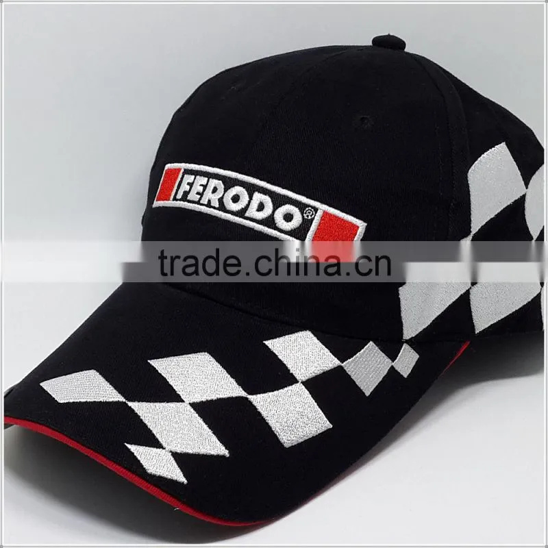 racing caps and hats embroidered with bottle opener