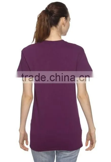 Beautiful short sleeve T-shirt no printing fat women T-shirt