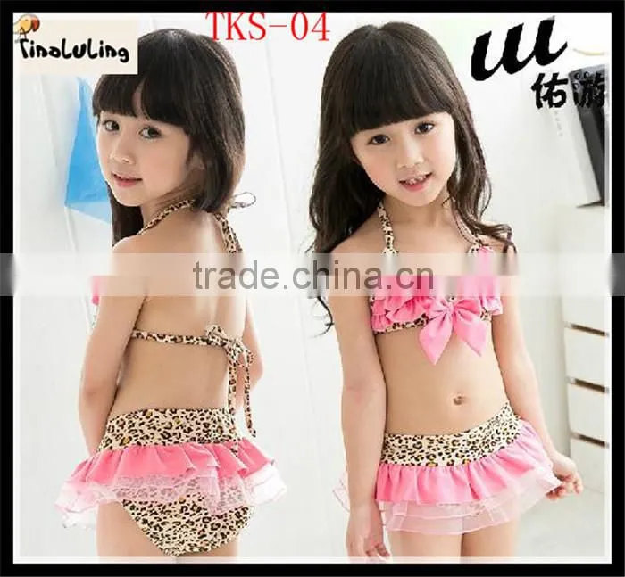2015 new kids girls swimwear sportwear child clothes