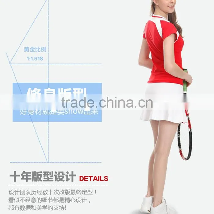 2016Fashion Women Sports Wear Dry Fit Tennis Suit Wholesale for Lady