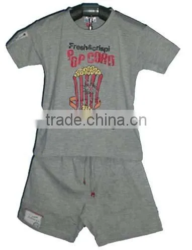 2011 hot boys clothes 100 cotton printed suit