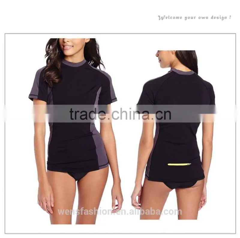 Girls color combination fitness design your own shirt