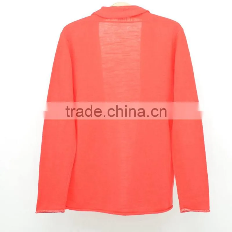 Plain Kids No Button Knit Cardigan Girls Sweater Design
