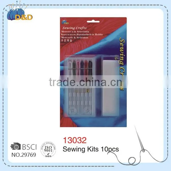 D&D Portable Sewing Kits With Sewing Threads, Needles, Thimble & Sewing Buttons