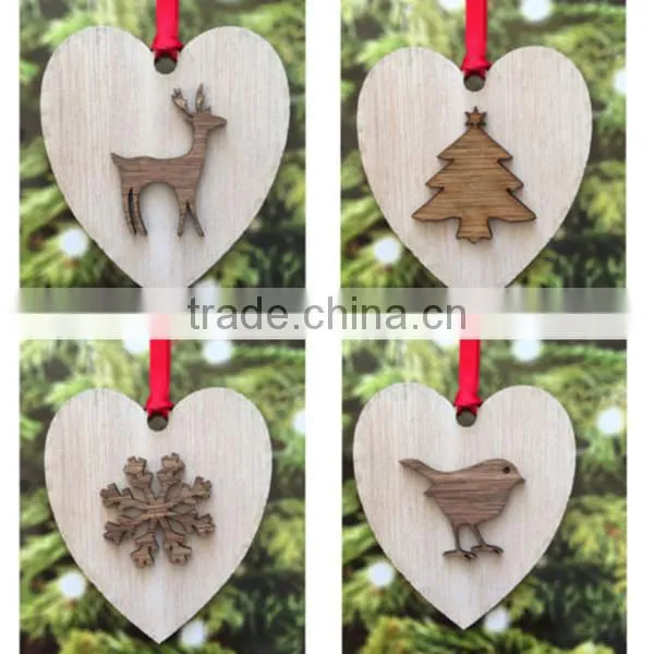 Best Selling Designer Decorative Heart Tree Layer Decorations Wood Crafts