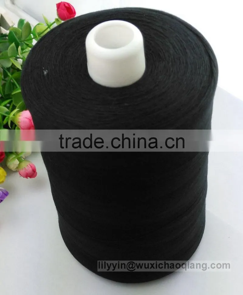 cotton spun polyester sewing thread,spun polyester sewing thread for book binding,dmc thread