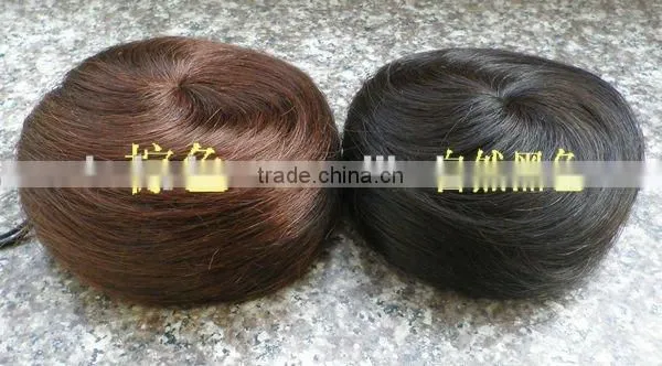 synthetic hair bun dome, sleek clip in hair bun, professional synthetic hair bun accessories