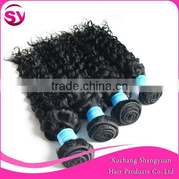 Aibaba China Cheap Human Hair Extensions Peruvian Deep Curly Hair Weft Dyeable Virgin Weave Hair