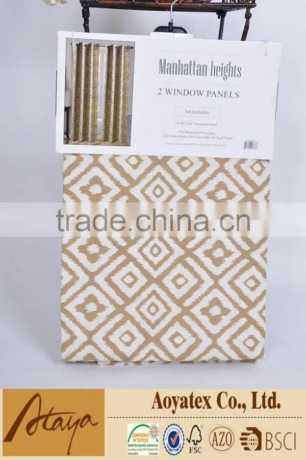 top one 2015 fashion cheapest tc printed curtain with the china best manufacturer