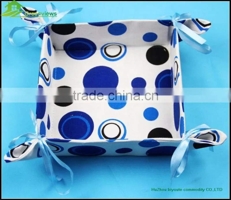 Foldable decorative fabric non-woven storage box with lid fabric storage box
