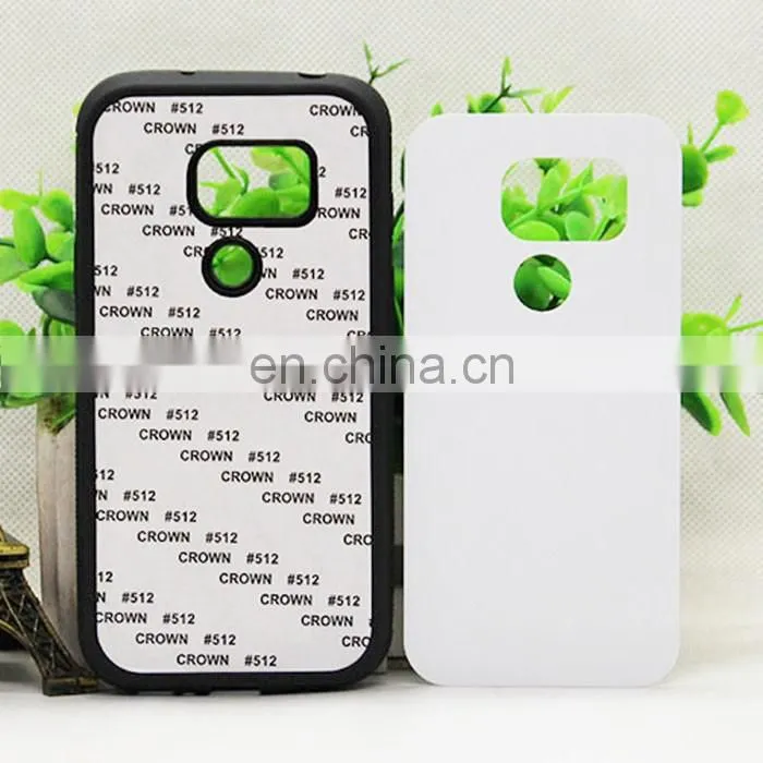 2d sublimation heat transfer PC +TPU silicon blank cell phone case with metal sheet for Prosub-Samsung S7 active