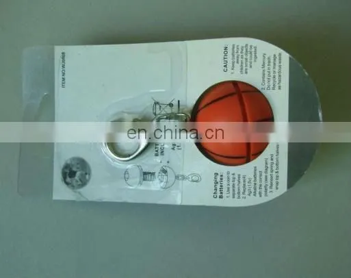projector logo basketball ball keychain flashlight with good quality