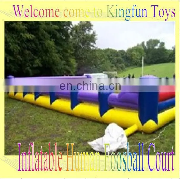 HOT inflatable human soccer cour,soccer sport