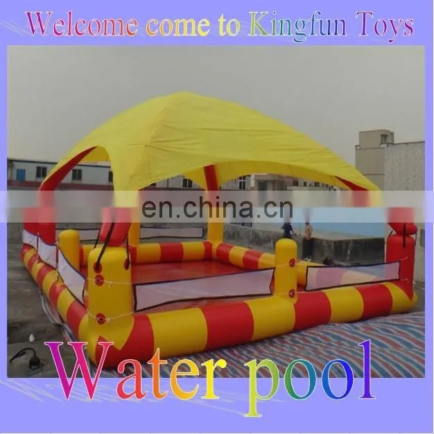 inflatable swimming pool with tent