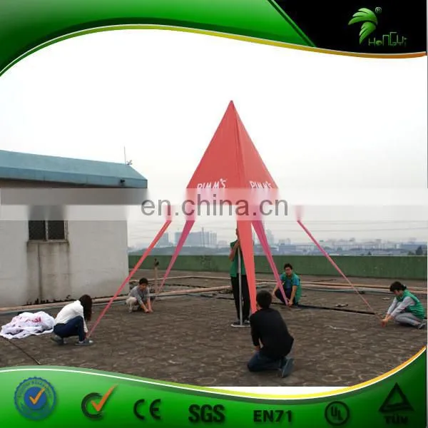 Red Star Shaped Tent Oxford Material Foldable Outdoor Event Star Tent
