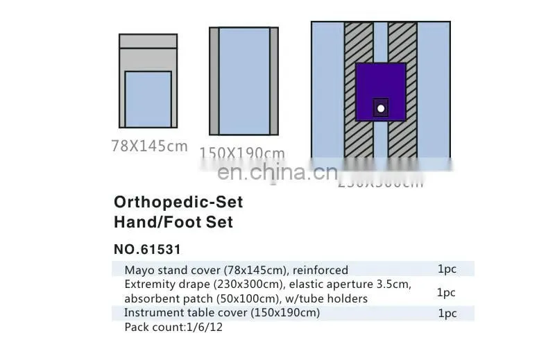 2016 New EO Sterile Hand And Foot Drape Set, Sbetter High Quality