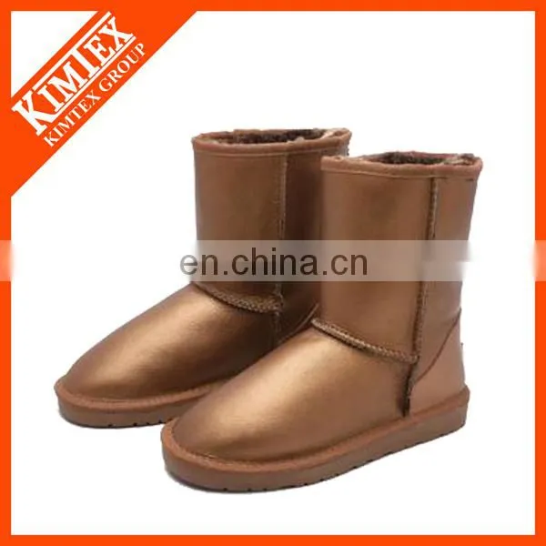 metallic leather boots for winter