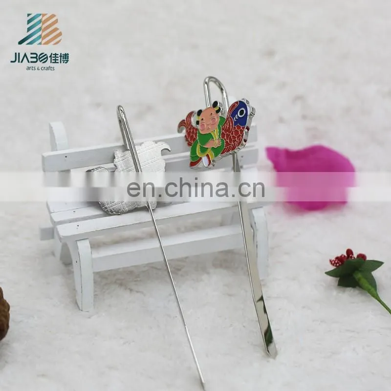 custom design big size Zinc alloy material wholesale custom metal bookmarks for books