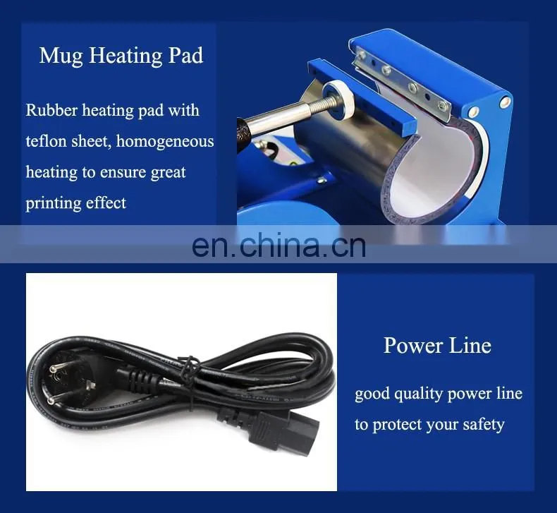Digital control sublimation ceramic coffee mug printing press machine