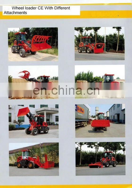 Light construction machinery 1.2ton ZL12 CE mini shovel used wheel Loader