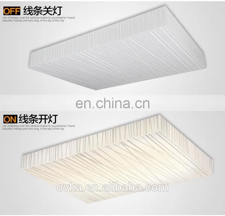 Simple square LED acrylic ceiling light for house