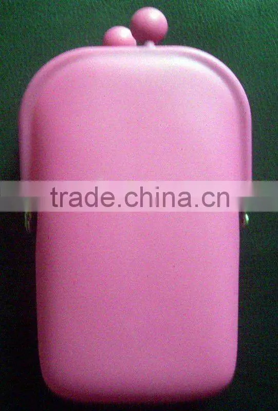 Fashionable silicone coin bag or korean fashion bags for cosmetic
