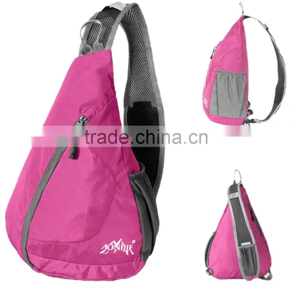 Packable Shoulder Backpack Sling Chest CrossBody Bag Cover Pack Rucksack for Bicycle Sport Hiking Travel Camping Bookbag Men Wo