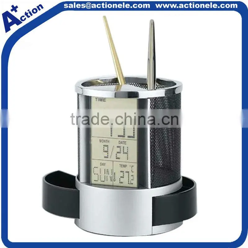 Penholder alarm digital clcok with LED backlight