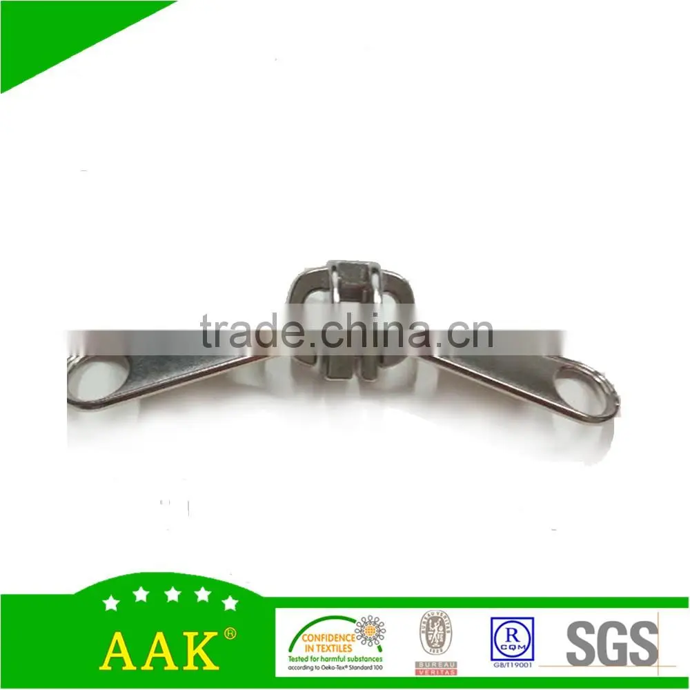 10# metal slider double zipper pull