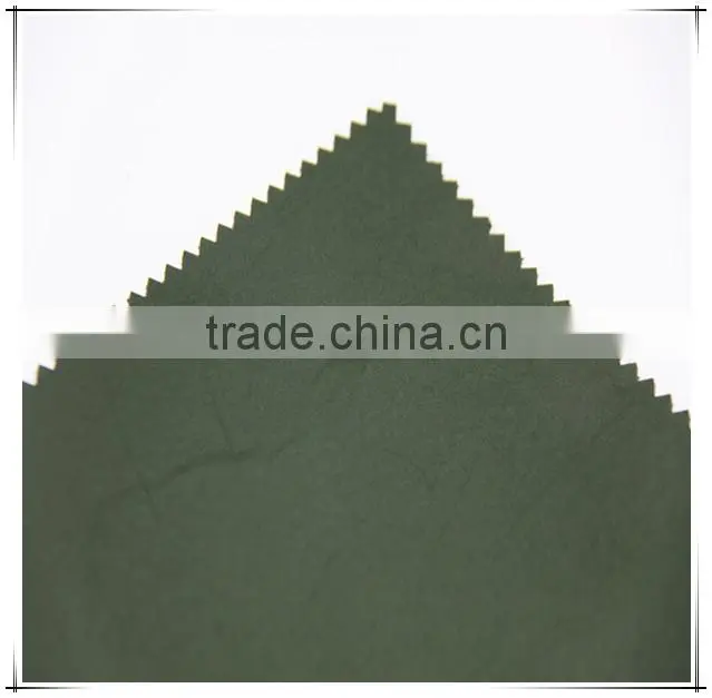 2015 Thick Brushed Pu Leather Raw Material For belt Shoe Making With Flocked Fabric