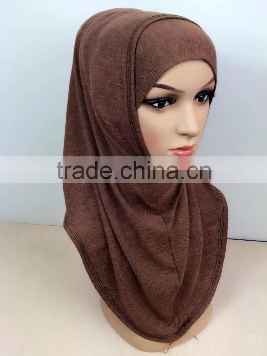 HOT 2015 cashmere ISLAMIC HEADSCARF;two piece MUSLIM HIJAB