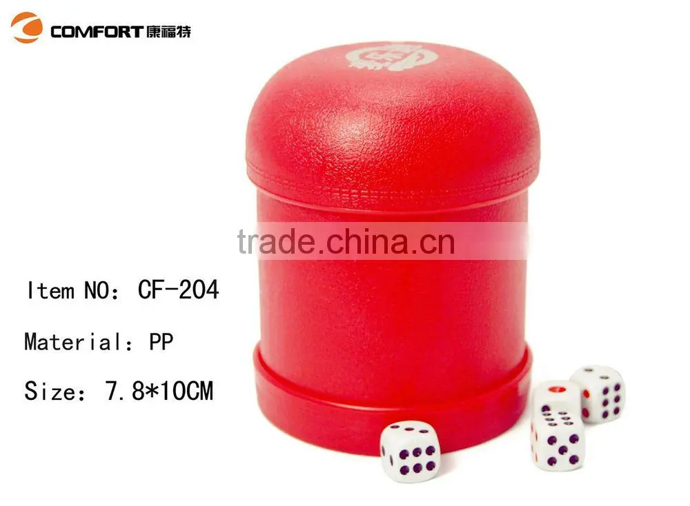 2015 new acrylic dice cup chess game