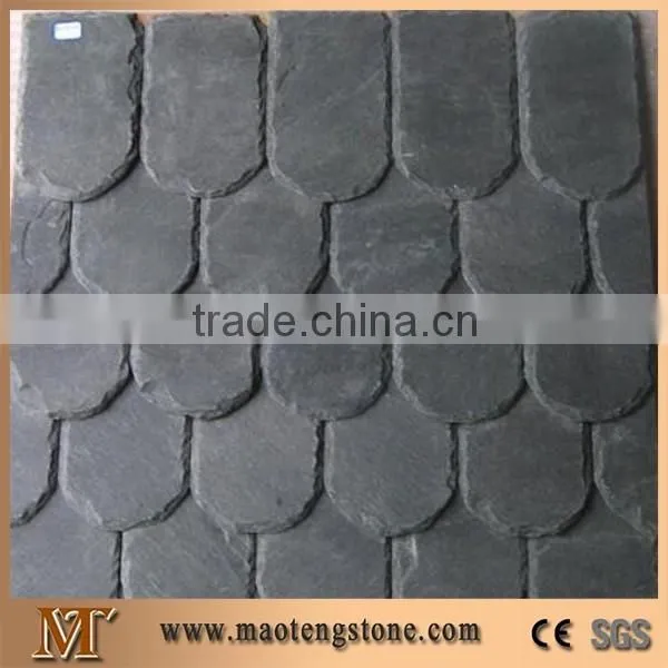 Chinese Black Slate Roofing Tiles, Natural Black Slate Roofing Tiles