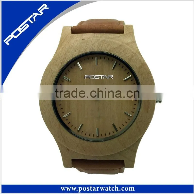 Wood Wristwatch Bamboo Wooden Watch Bracelet Bangle Quartz Watches Lover's Gift