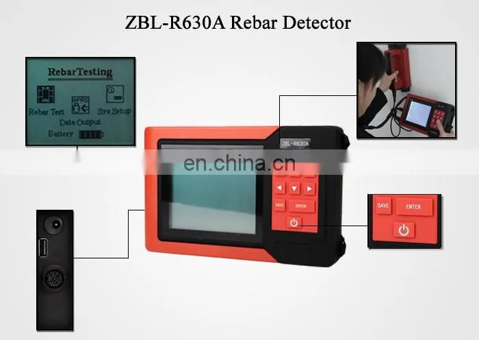 Taijia ZBL-R630A rebar detector for concrete profometer rebar scanner detector concrete rebar locator