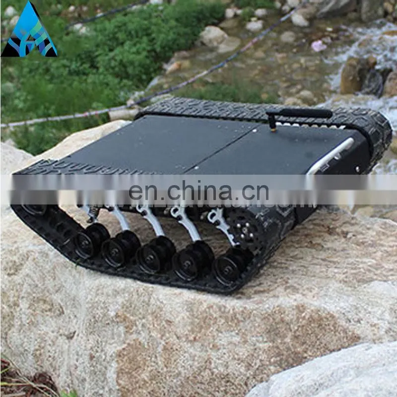 High quality AVT-6T small rubber crawler robot chassis commercial robot inspection robot with excellent stable working