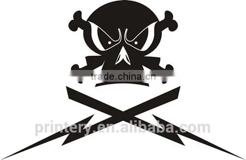 Skull car window light film sticker, removable window gel stickers,gel sticker winow glass stickers