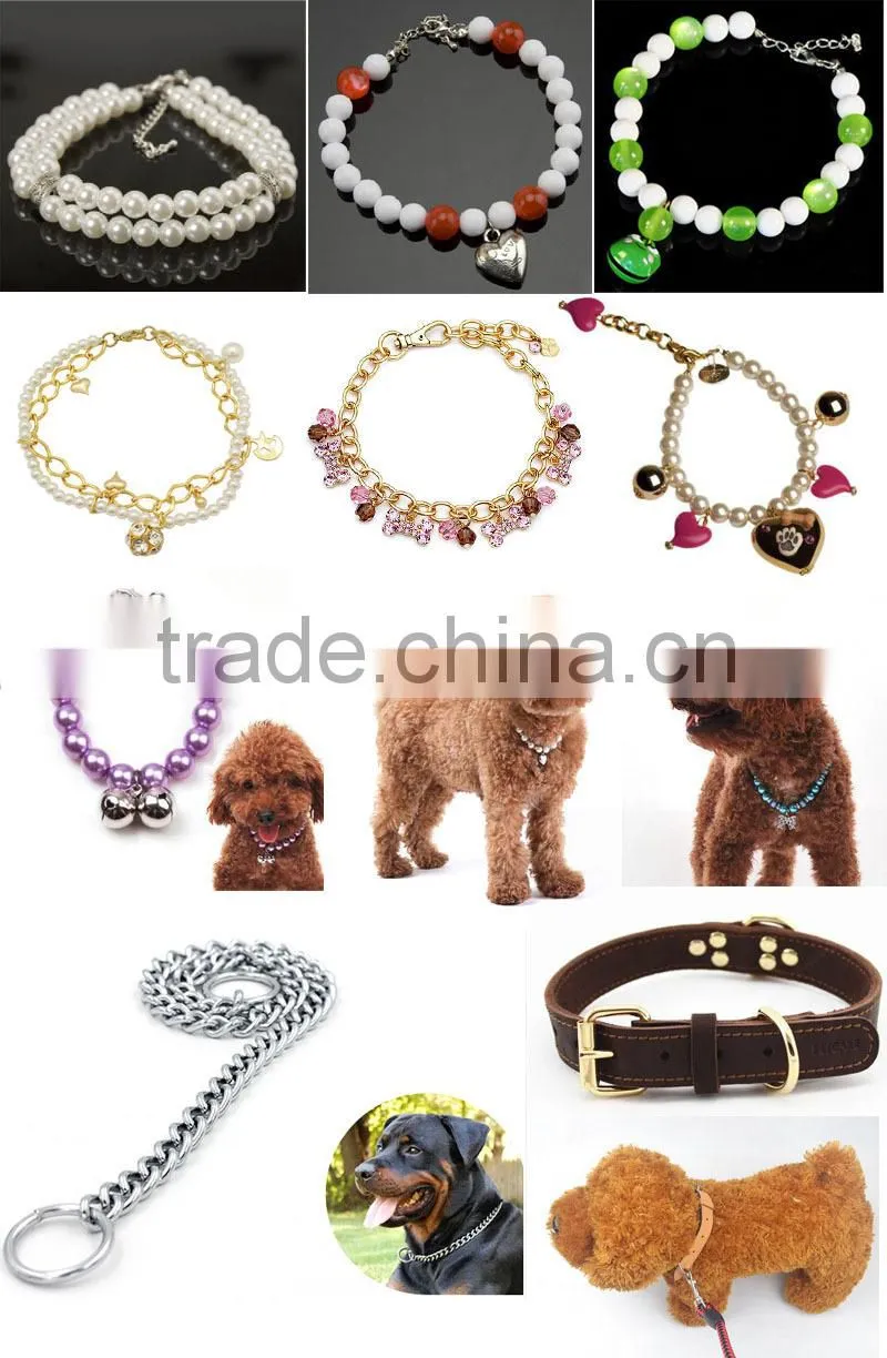 Fashion Animal Jewelry Pet Cat Dog Pearl pendant necklace