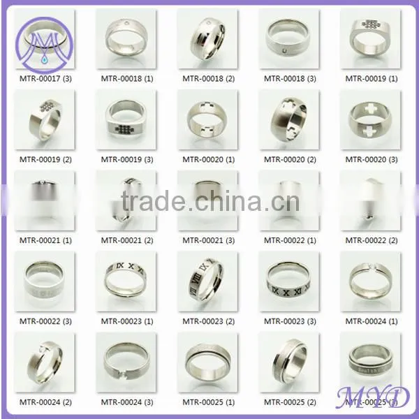 China wholesale jewelry stainless steel mens rings