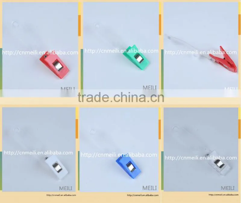 plastic name id badge card holder clip